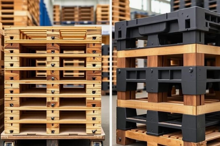 Сравнение: деревянные, пластиковые и металлические поддоны — что эффективнее для бизнеса